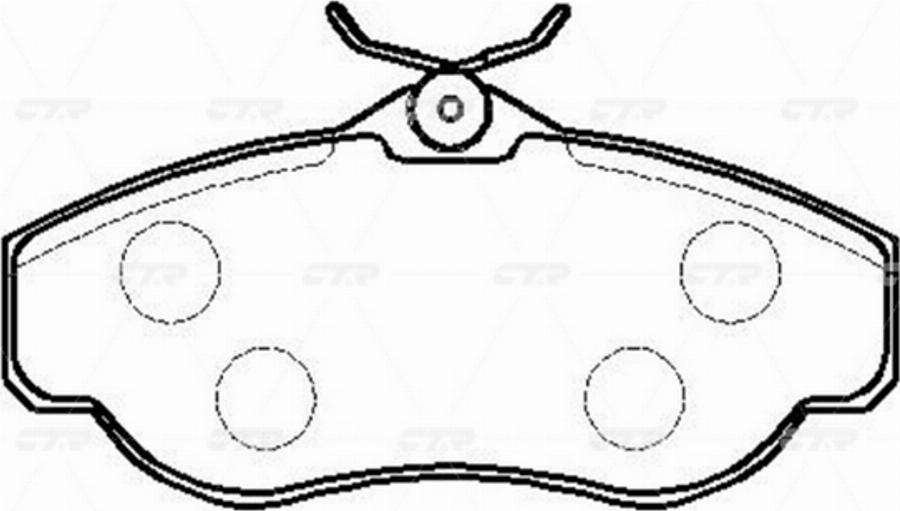 CTR GK1196 - Brake Pad Set, disc brake www.autospares.lv