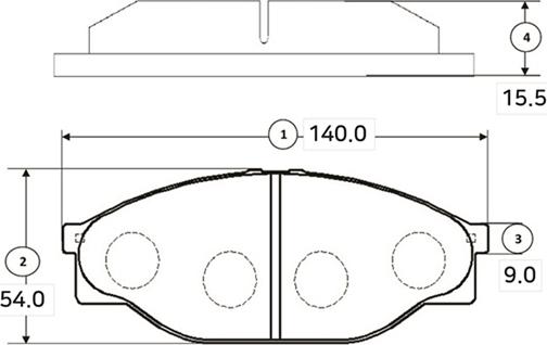 CTR GK1145 - Bremžu uzliku kompl., Disku bremzes www.autospares.lv