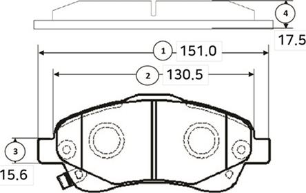 CTR GK1167 - Bremžu uzliku kompl., Disku bremzes www.autospares.lv