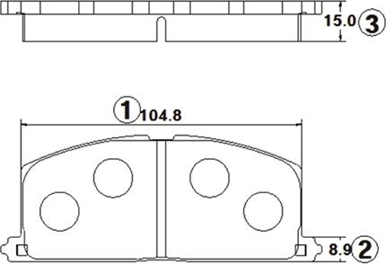 CTR GK1120 - Bremžu uzliku kompl., Disku bremzes www.autospares.lv