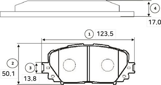 CTR GK1173 - Bremžu uzliku kompl., Disku bremzes autospares.lv