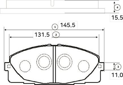 CTR GK1172 - Bremžu uzliku kompl., Disku bremzes www.autospares.lv