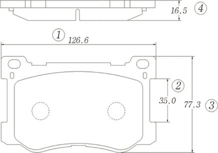 CTR GK1348 - Тормозные колодки, дисковые, комплект www.autospares.lv