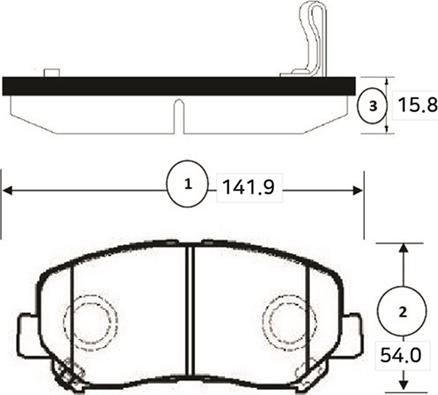 CTR GK1354 - Bremžu uzliku kompl., Disku bremzes www.autospares.lv