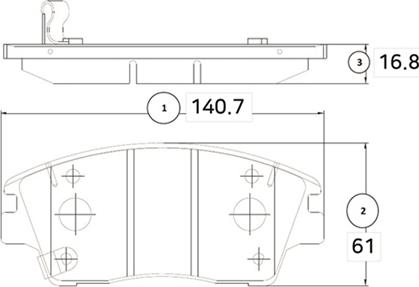 CTR GK1368 - Bremžu uzliku kompl., Disku bremzes autospares.lv