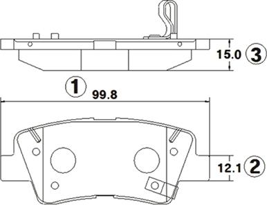 CTR GK1378 - Brake Pad Set, disc brake www.autospares.lv