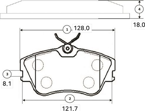 CTR GK1245 - Bremžu uzliku kompl., Disku bremzes www.autospares.lv