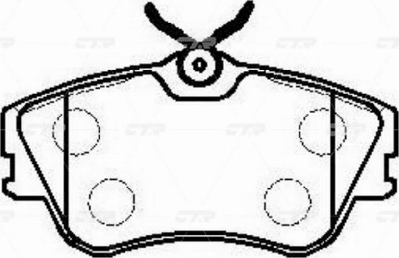 CTR GK1246 - Bremžu uzliku kompl., Disku bremzes www.autospares.lv