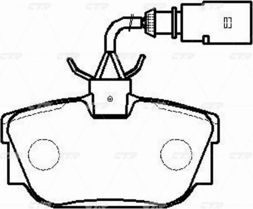 CTR GK1247 - Bremžu uzliku kompl., Disku bremzes autospares.lv