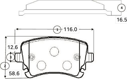 CTR GK1259 - Bremžu uzliku kompl., Disku bremzes www.autospares.lv