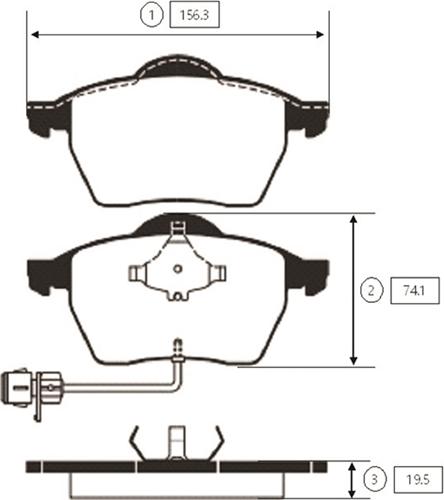 CTR GK1253 - Brake Pad Set, disc brake www.autospares.lv