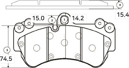 CTR GK1260 - Bremžu uzliku kompl., Disku bremzes www.autospares.lv