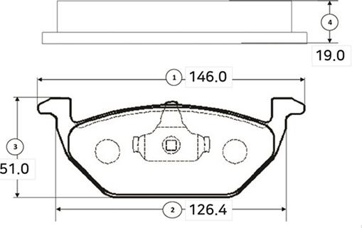 CTR GK1280 - Тормозные колодки, дисковые, комплект www.autospares.lv