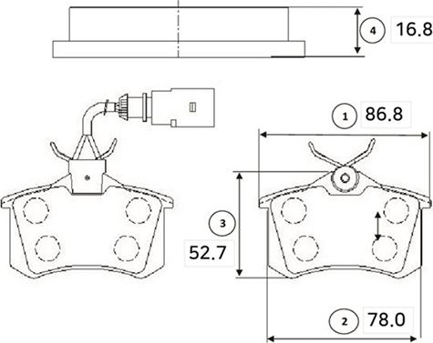 CTR GK1239 - Bremžu uzliku kompl., Disku bremzes www.autospares.lv