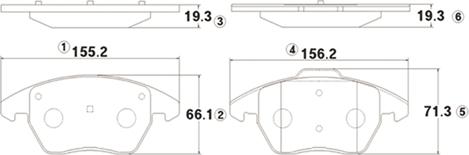 CTR GK1234 - Bremžu uzliku kompl., Disku bremzes www.autospares.lv