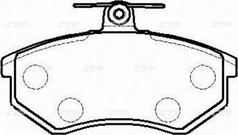 CTR GK1271 - Bremžu uzliku kompl., Disku bremzes www.autospares.lv