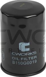 Cworks B110G0019 - Eļļas filtrs www.autospares.lv