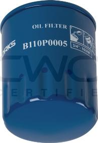 Cworks B110P0005 - Oil Filter www.autospares.lv