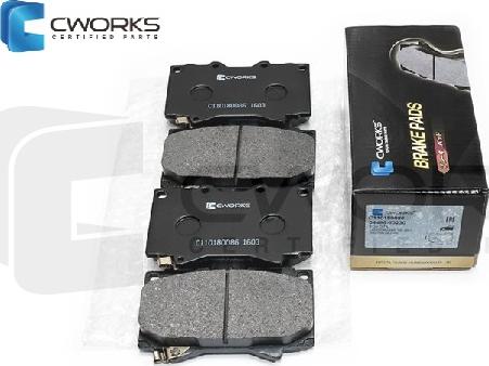 Cworks C110180086 - Bremžu uzliku kompl., Disku bremzes www.autospares.lv