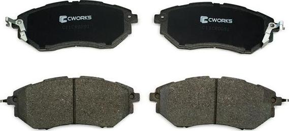 Cworks C11CR0091 - Brake Pad Set, disc brake www.autospares.lv