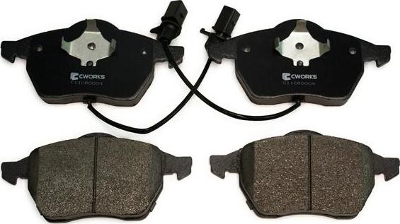 Cworks C11CR0004 - Brake Pad Set, disc brake www.autospares.lv