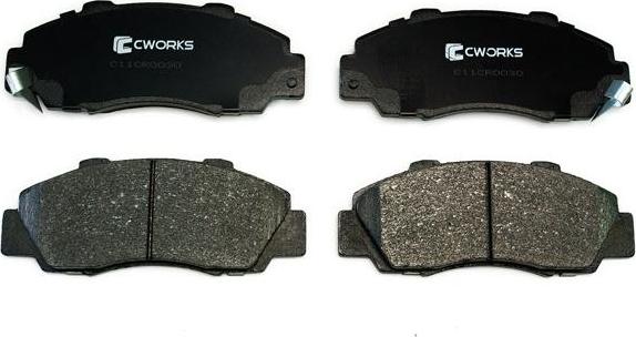 Cworks C11CR0030 - Тормозные колодки, дисковые, комплект www.autospares.lv