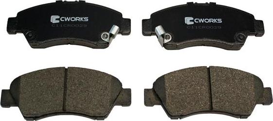 Cworks C11CR0029 - Тормозные колодки, дисковые, комплект www.autospares.lv