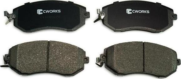 Cworks C11CR0078 - Brake Pad Set, disc brake www.autospares.lv