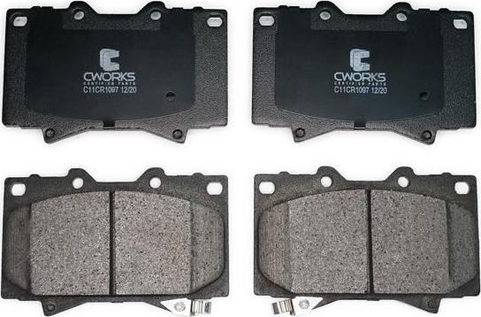 Cworks C11CR1097 - Brake Pad Set, disc brake www.autospares.lv