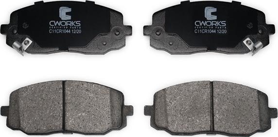 Cworks C11CR1044 - Тормозные колодки, дисковые, комплект www.autospares.lv