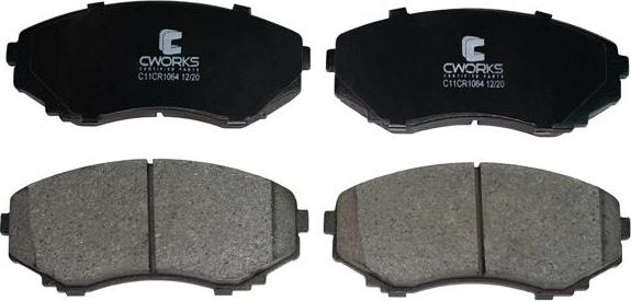 Cworks C11CR1064 - Brake Pad Set, disc brake www.autospares.lv