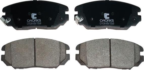 Cworks C11CR1033 - Brake Pad Set, disc brake www.autospares.lv