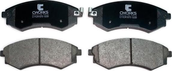 Cworks C11CR1070 - Brake Pad Set, disc brake www.autospares.lv