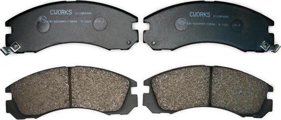 Cworks C11NR0042 - Brake Pad Set, disc brake www.autospares.lv