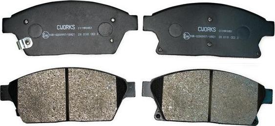 Cworks C11NR0051 - Brake Pad Set, disc brake www.autospares.lv