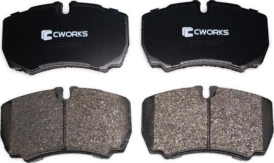 Cworks C12CR0047 - Brake Pad Set, disc brake www.autospares.lv