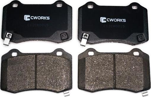 Cworks C12CR0015 - Тормозные колодки, дисковые, комплект www.autospares.lv