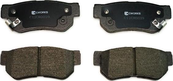 Cworks C12CR0039 - Brake Pad Set, disc brake www.autospares.lv