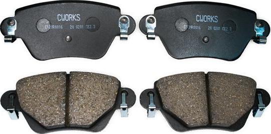 Cworks C12NR0016 - Brake Pad Set, disc brake www.autospares.lv