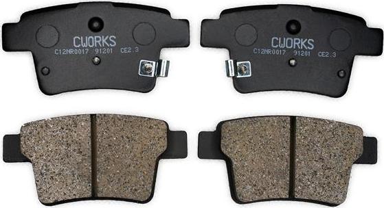 Cworks C12NR0017 - Brake Pad Set, disc brake www.autospares.lv