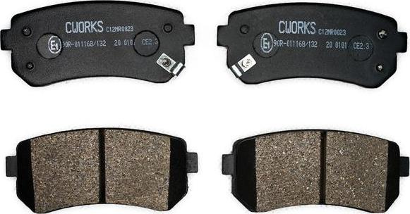 Cworks C12NR0023 - Brake Pad Set, disc brake www.autospares.lv