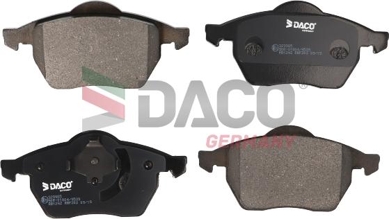 DACO Germany 329985 - Тормозные колодки, дисковые, комплект www.autospares.lv