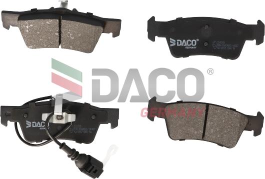 DACO Germany 324209 - Brake Pad Set, disc brake www.autospares.lv