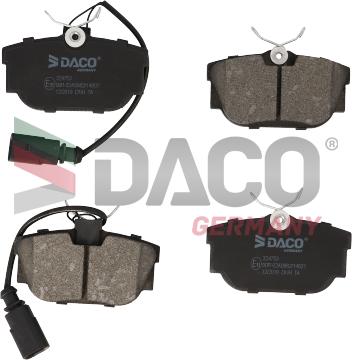 DACO Germany 324753 - Bremžu uzliku kompl., Disku bremzes autospares.lv