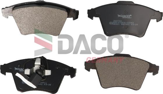 DACO Germany 324762 - Bremžu uzliku kompl., Disku bremzes www.autospares.lv