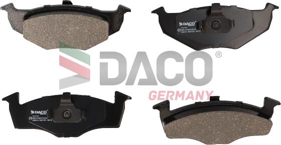 DACO Germany 324733 - Тормозные колодки, дисковые, комплект www.autospares.lv