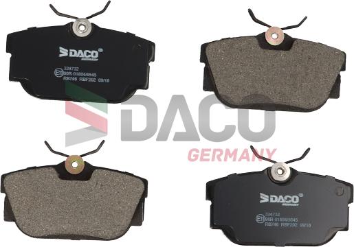 DACO Germany 324732 - Bremžu uzliku kompl., Disku bremzes autospares.lv