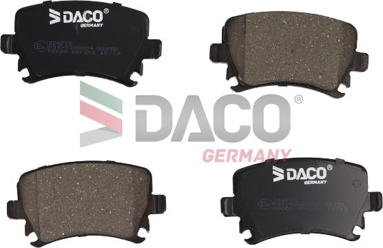 DACO Germany 324775 - Тормозные колодки, дисковые, комплект www.autospares.lv