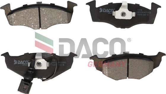 DACO Germany 324778 - Brake Pad Set, disc brake www.autospares.lv