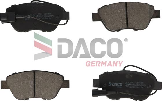 DACO Germany 320511 - Bremžu uzliku kompl., Disku bremzes autospares.lv